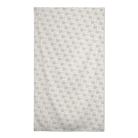 Simple Gray Florals Tablecloth